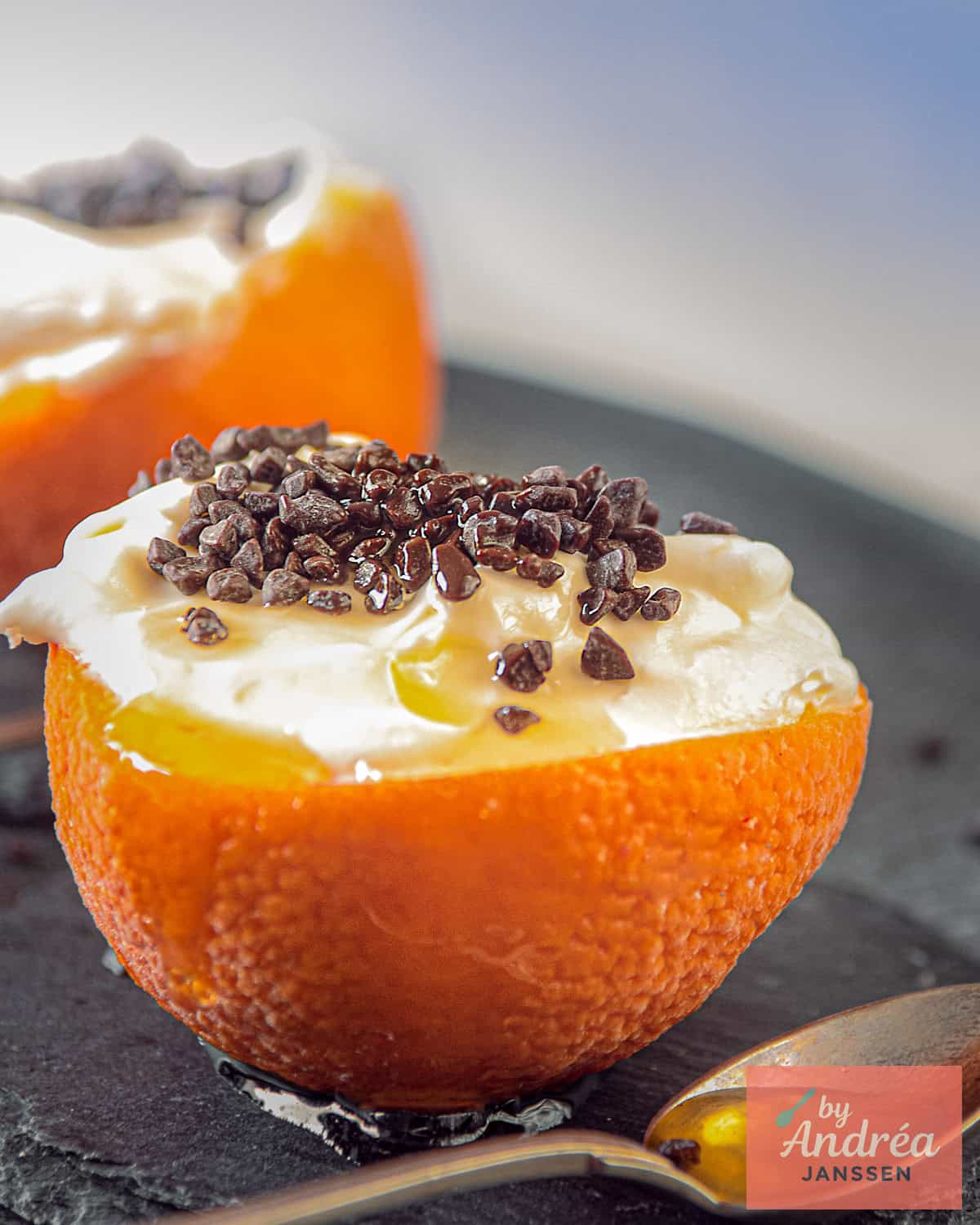 Frozen Orange Dessert with Licor 43 and Mascarpone