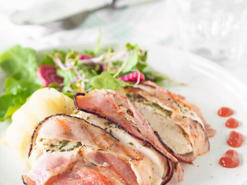 Italian flavored chicken breast from the barbecue