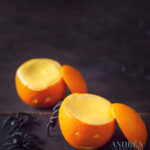 Halloween orange bavarois