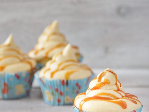 Zoute caramel cupcakes - salted caramel cupcakes