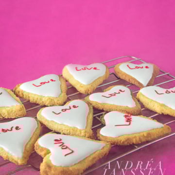 Valentine heart cookies