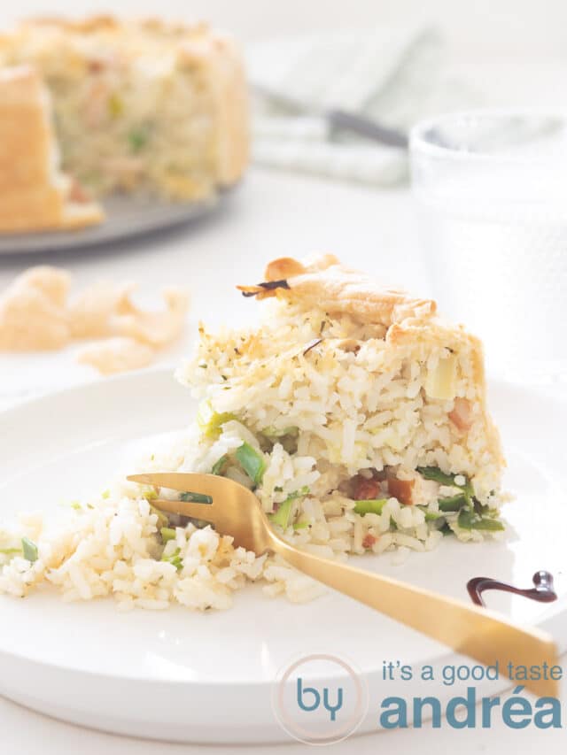 Chicken Quiche with Leek and Rice Story By Andrea Janssen