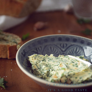 Homemade garlic butter
