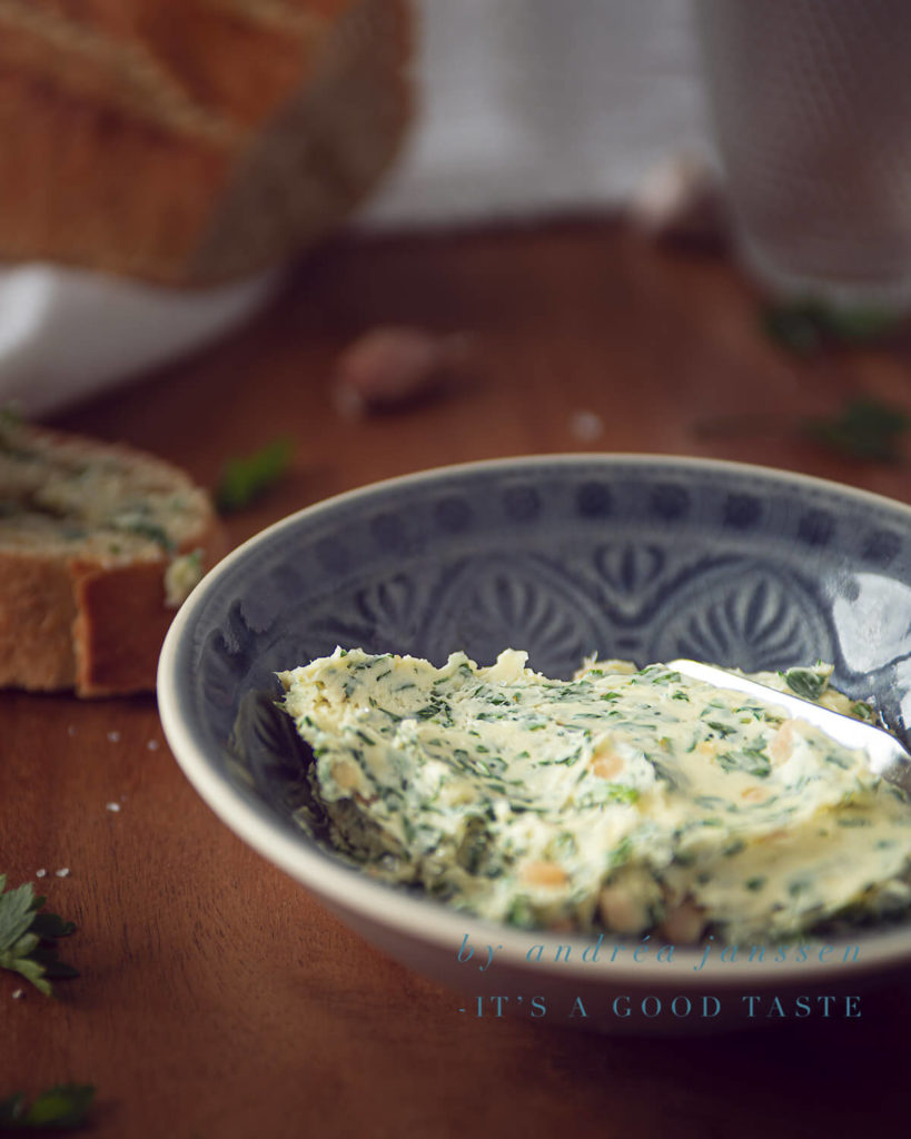 Homemade garlic butter