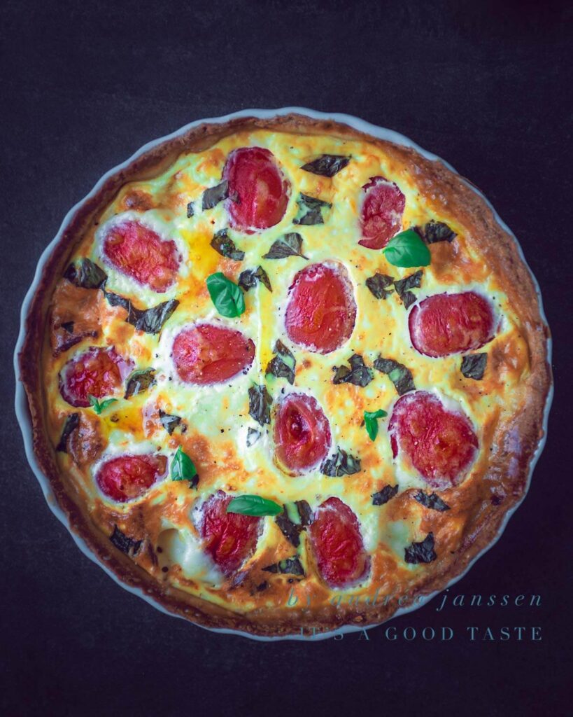 Quiche caprese