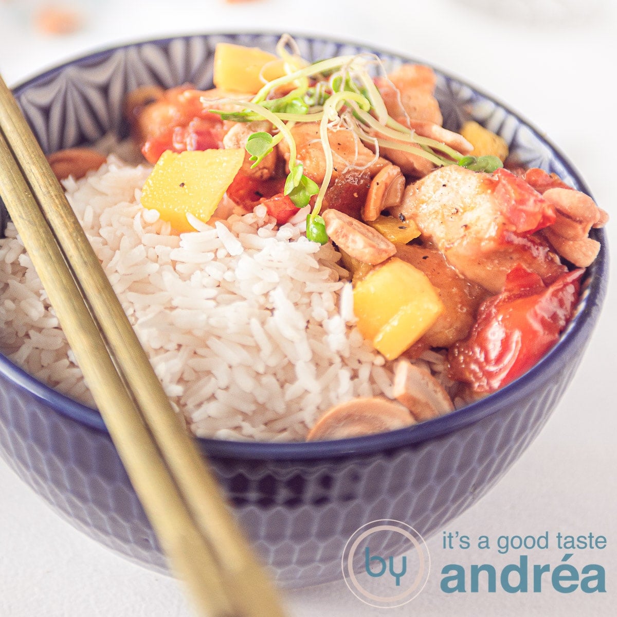 Honingkip met rijst makkelijk recept - By Andrea Janssen