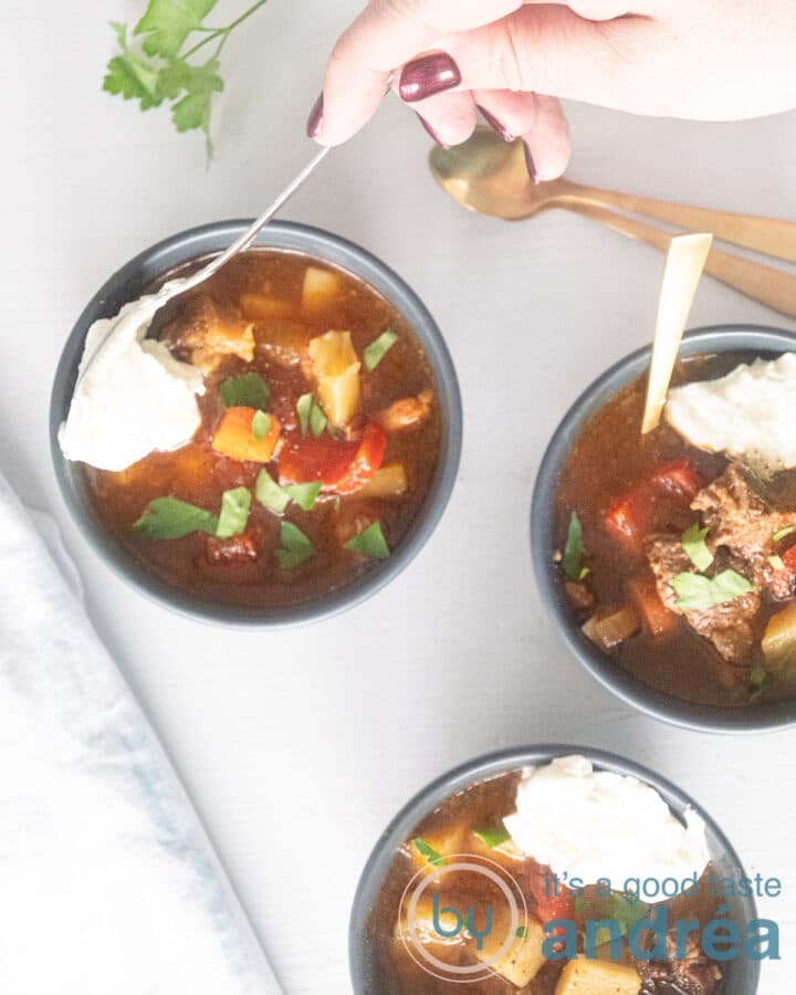 Crock Pot Beef Goulash Soup - By Andrea Janssen