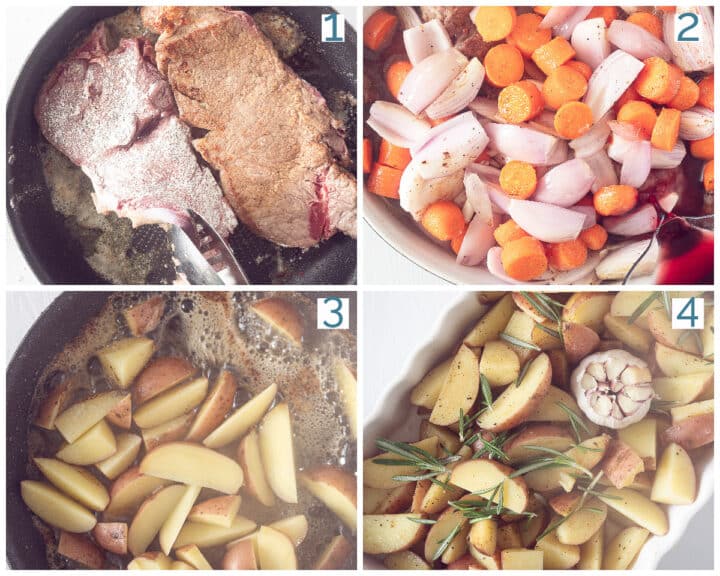 Roasted Sirloin Steak with Red Wine Sauce - By Andrea Janssen