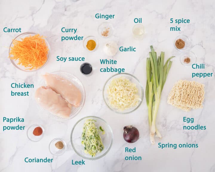 Cantonese Chicken with Egg Noodles Quick Recipe By Andrea Janssen