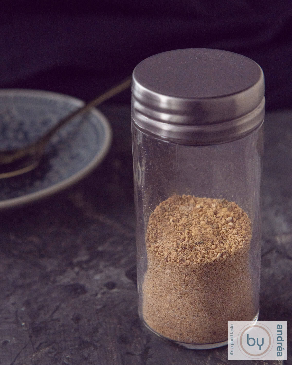 A sealed jar with Babi Pangang spice mix